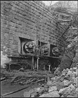 Roosevelt Dam Balanced valves at mouth of north tunnel