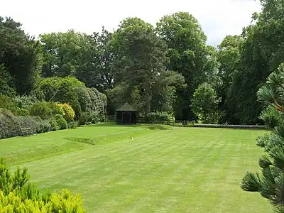 Krocketfeld in Belsay Hall, England