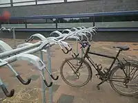 Bicycle parking of type handlebar holder