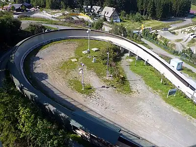 Winterberg bobsleigh, luge, and skeleton track, Omega-Turn