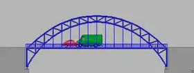 Arch truss bridge