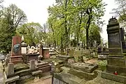 Старые Повонзки в&nbsp;Варшаве, Польша. Смотрите Powązki Cemetery&nbsp;Powązki Cemetery в&nbsp;OSM.