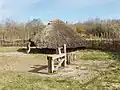 Crannog and wood-turning, Irish National Heritage Park, Co. Wexford, Ireland (show on OSM)