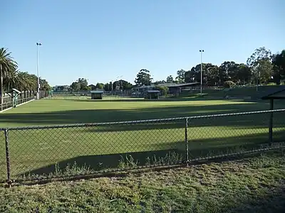 Croquet lawn for the Nedlands Croquet Club on Bruce Street in Nedlands, Western Australia.