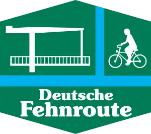 Fehnroute, Routeneinschublogo der reinen Fahrradroute.