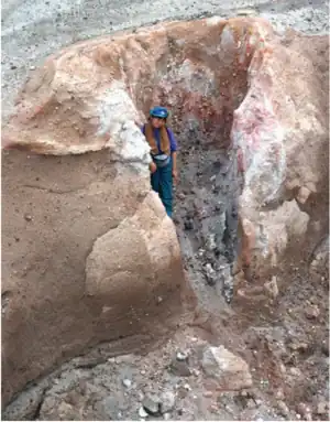 Inactive fumarole in the Valley of Ten Thousand Smokes