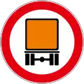 Vehicles carrying dangerous substances forbidden