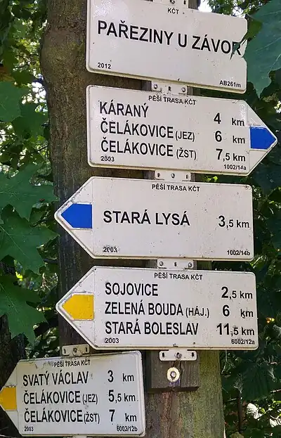 Pěší rozcestník KČT