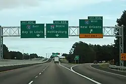 Louisiana (English): destination:ref=I 10 East destination:ref=I 59 North destination:ref=I 10 West
