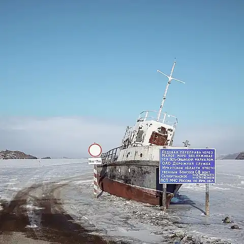 Eisstraße über den Baikalsee, Russland
