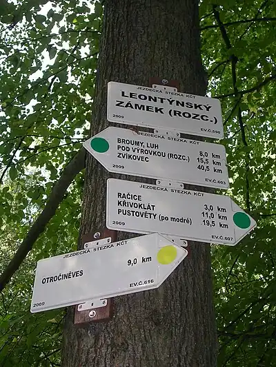 Jezdecký rozcestník KČT