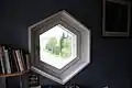 Hexgonal window in Joensuu, Finland