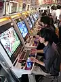 Video Arcade fighting game in Kyoto, Japan