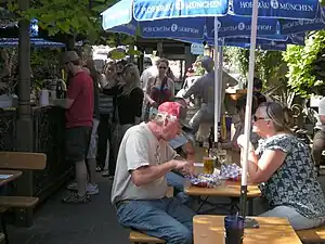 Beer garden, Leavenworth, Washington.