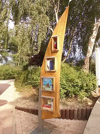 Public bookcase in Karlshagen, Germany