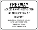 California: highway=motorway access_control=full