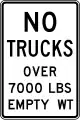 United States: maxunladenweight:hgv=7000 lbs[6]