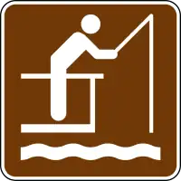 釣り埠頭の NPS 地図記号