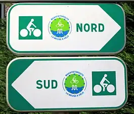 Radroute in Frankreich