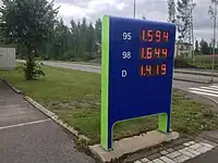 Finland: fuel:octane_95=yes fuel:octane_98=yes fuel:diesel=yes