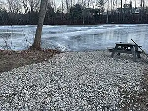 Access to a Legion Pond commonly used for ice skating and paddling depending on the season.&nbsp;Access to a Legion Pond commonly used for ice skating and paddling depending on the season.