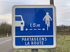 Panneau "Partageons la route" (C50)