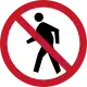 R3-10 NO PEDESTRIAN CROSSING