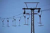 leere T-Bügel-Lifte