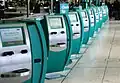Check-in machines without human operator