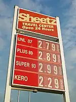 United States: fuel:octane_87=yes fuel:octane_89=yes fuel:octane_93=yes fuel:kerosene=yes