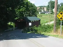 Lower Twin Road (C-54) at the South Salem Covered Bridge in South Salem