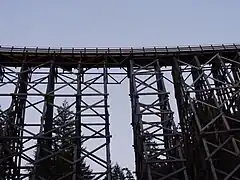 The Kinsol rail trestle in Shawnigan Lake, British Columbia