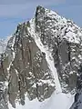 A couloir ending on a ridge