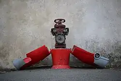Valve on a fire hydrant