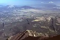 Magmatic dikes radiating from West Spanish Peak, Colorado, U.S.A.