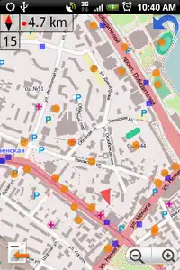 ver/editar punto/transporte osm sobre el mapa