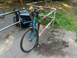 Exemple de barrière cycliste