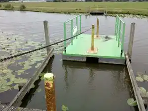 Self operated cable ferry for pedestrians as part of the regional hiking network