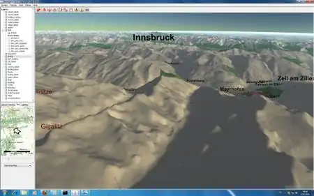 alps terrain OSM-3D.org