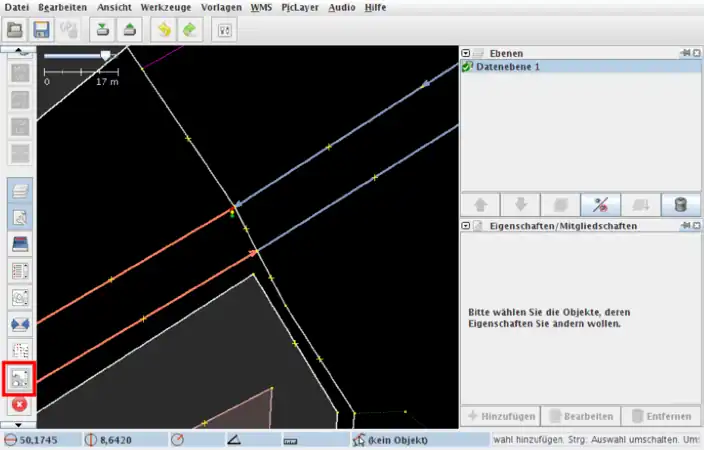 Abbildung 3: Öffnen des Relation-Dialogs.