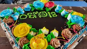 OSM Bangladesh - Photo of cake for OpenStreetMap's 18th anniversary, at BSMRSTU (Bangabandhu Sheikh Mujibur Rahman Science and Technology University). Photo by Sawan Shariar on 2022-08-03.