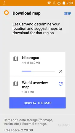 (2) Download the map for your region or country
