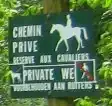 Horseback riders only