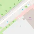 Überbetontes Rendering, wie bei parking=surface (OSM Carto Standard).