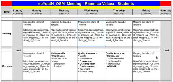 Mapathon predesaster mapping Terceira and QA Our task Not realised because of SARS-CoV-2