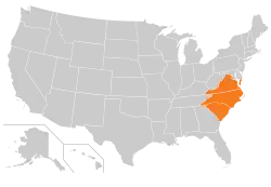 Location of teams in