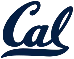 Cal logo written in blue and gold script