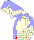 Berrien County map