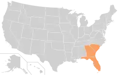 Location of teams in {{{title}}}