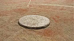 Pesäpallo pitching plate